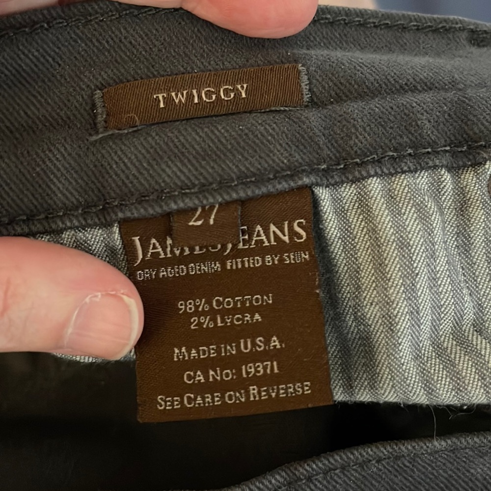 James Jeans, Style: Twiggy, Size: 27, Color: Smoked